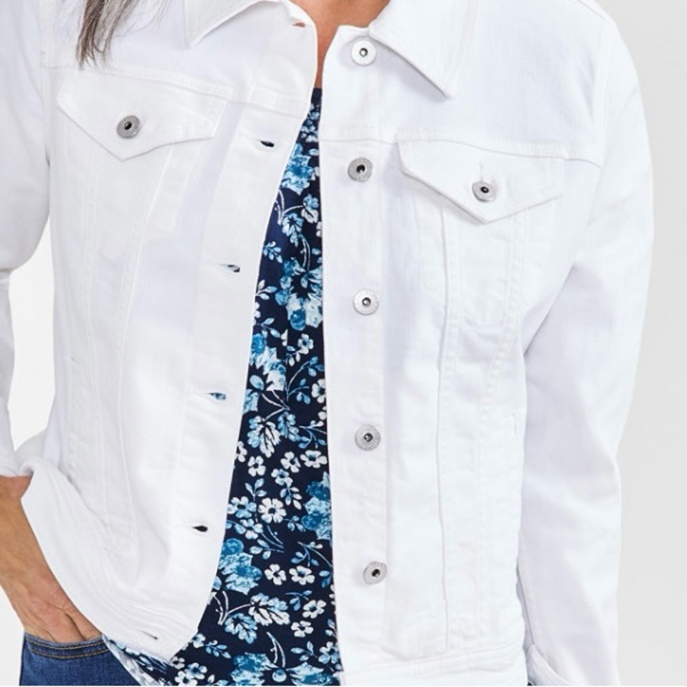 Style & Co Petite Classic Denim Jacket. - Picture 9 of 9